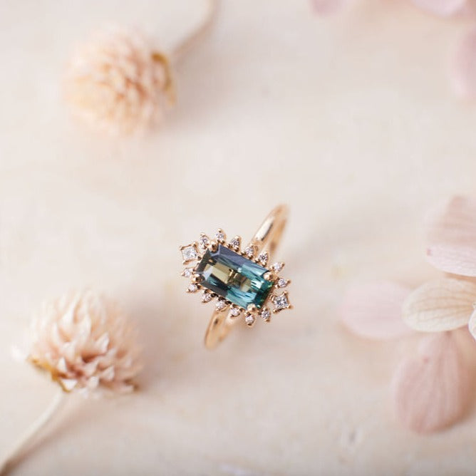 Eloise Ring - 1.53 carat radiant cut sapphire