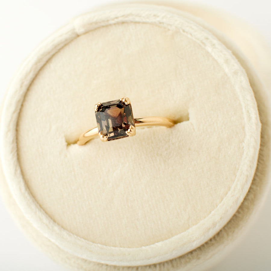 Kennedy Ring - 2.52 carat umber colored sapphire