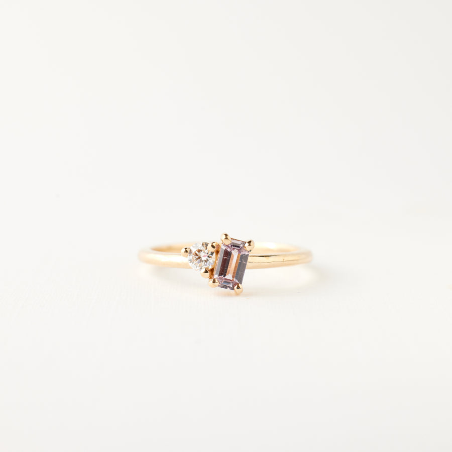 Simone Ring - Limited Collection Blush-Rose Sapphire + Diamond
