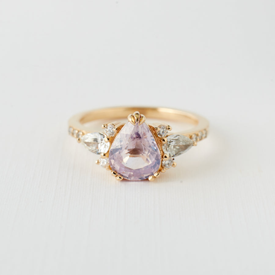 Porter Gulch rose-pink sapphire Rosalind ring. 