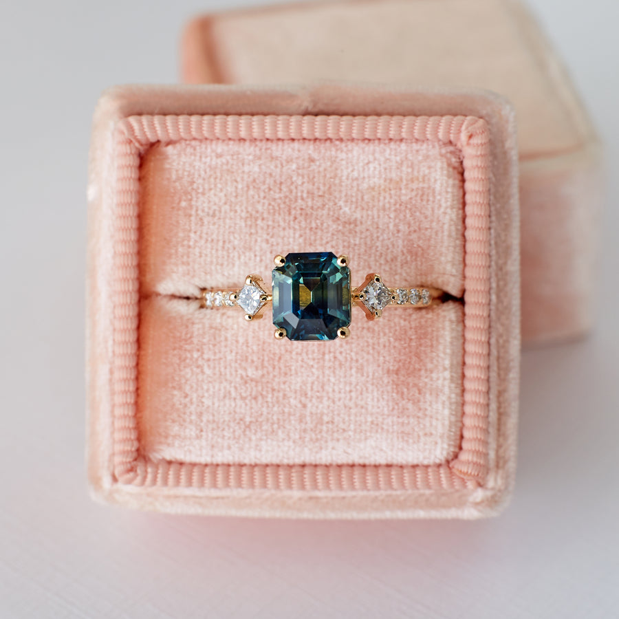 May Ring - 1.61 carat parti sapphire