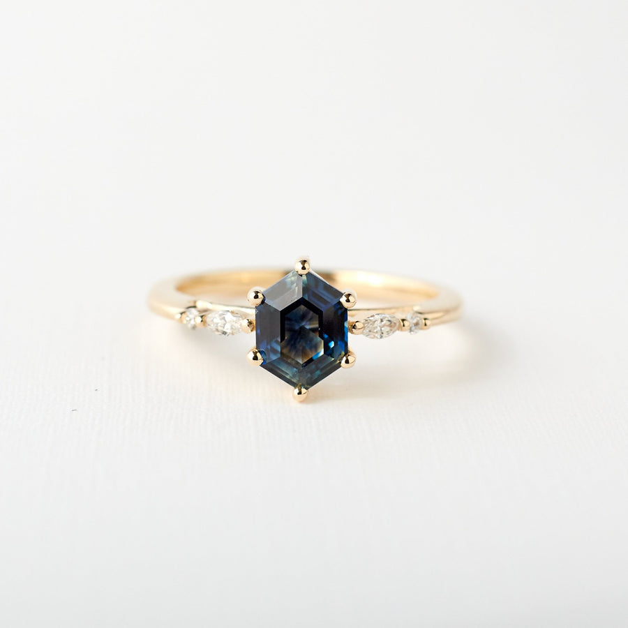 Astra Ring - 1.08 carat blue sapphire