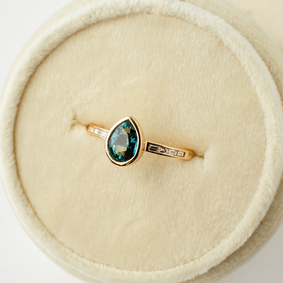 Presley Ring - 1.04 carat pear sapphire