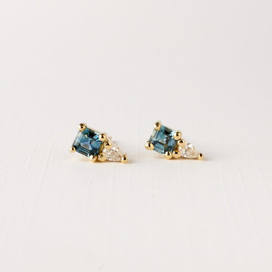 Peyton Earrings - Blue sapphire