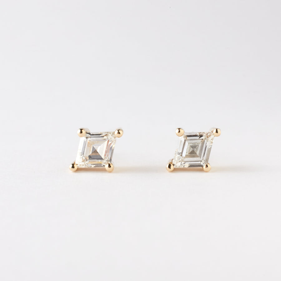 Lola Earrings - .83 carat GIA Certified Lozenge Shape Diamond Earrings