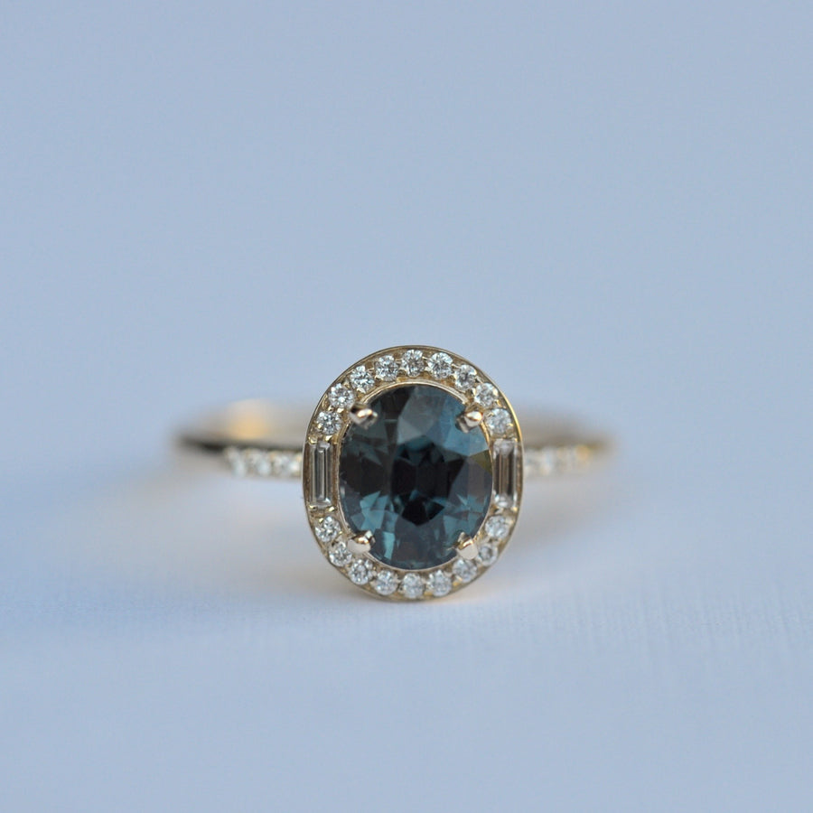 Athena Ring - 2.05ct color shift sapphire
