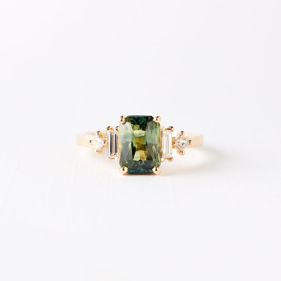 Josie Ring - 1.86ct. green-yellow sapphire